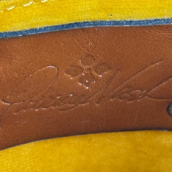 Patricia Nash 10th Anniversary Rare Yellow Wicker Basket Mirror Crossbody Purse. - Picture 12 of 16